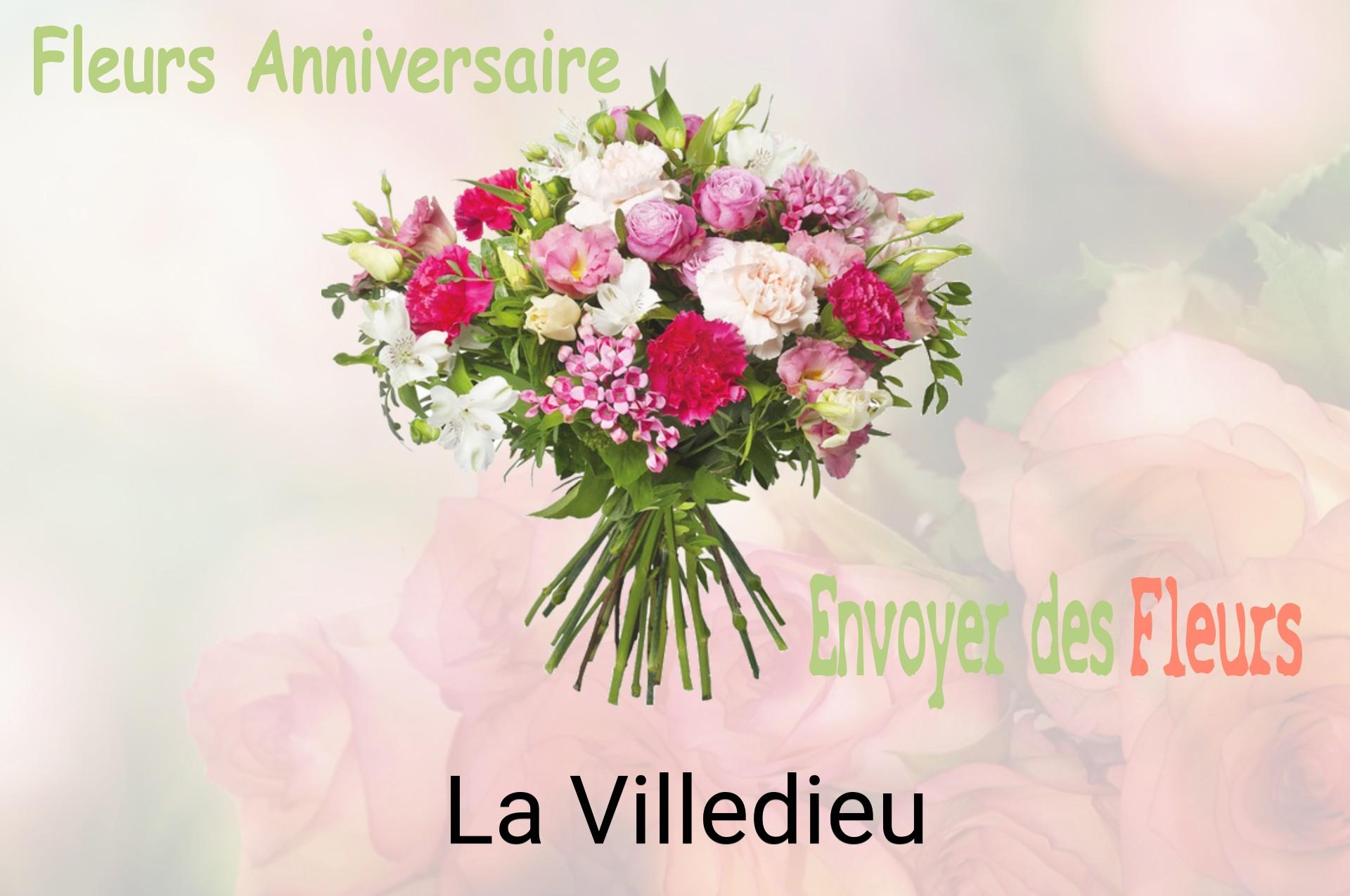Bouquet de fleurs d’anniversaire livré à La Villedieu